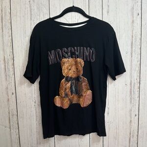 Moschino Couture Black Teddy Bear Tee